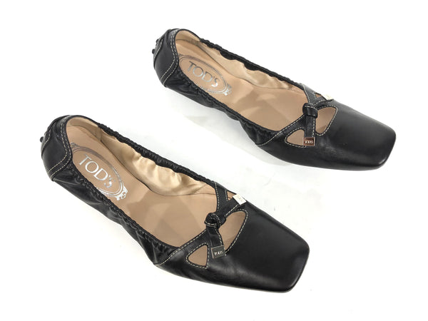 Degas Ballerina Brown Leather Flats | Size 9