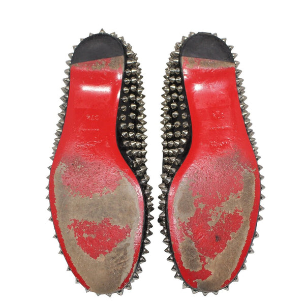 Christian Louboutin | Leather Studded Ballet Flat Sz 7.5/37.5