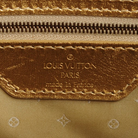 Louis Vuitton Gold Suhali Leather Lockit MM Bag - Yoogi's Closet