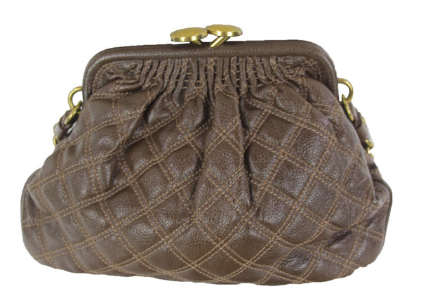 Marc Jacobs | Brown pebble quilted small doctor's bag