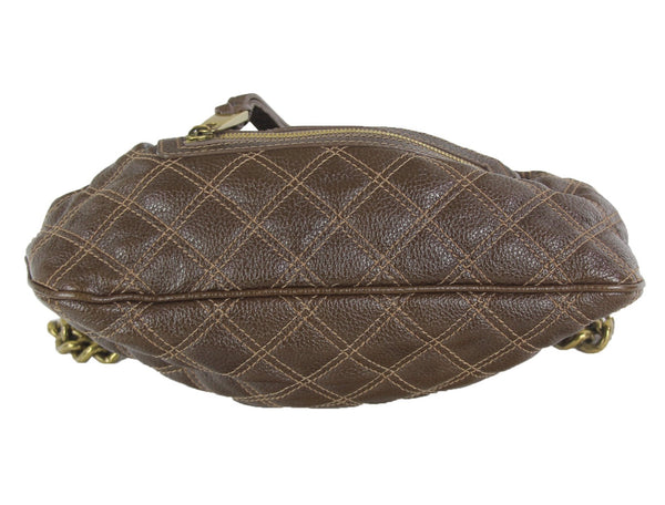 Marc Jacobs | Brown pebble quilted small doctor's bag