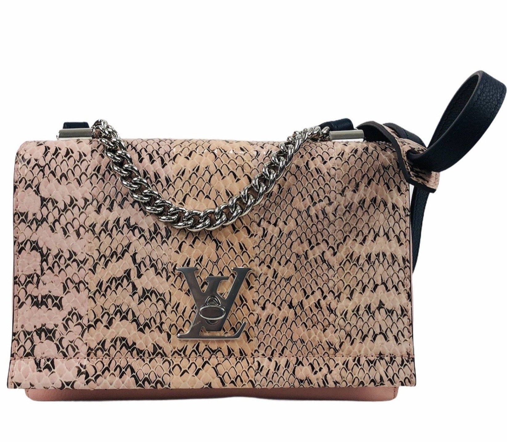 Lockme BB II Pink Python Crossbody Bag