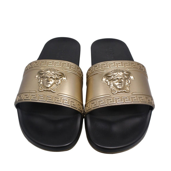 Versace | Men's Medusa head-embossed slides Sz 12