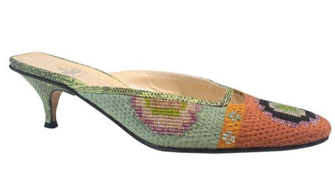 Fendi | Vintage Beaded Multicolor Mule Sz 7.5